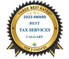 Three Best Rated 2023 Award — Best Tax Services Calgary