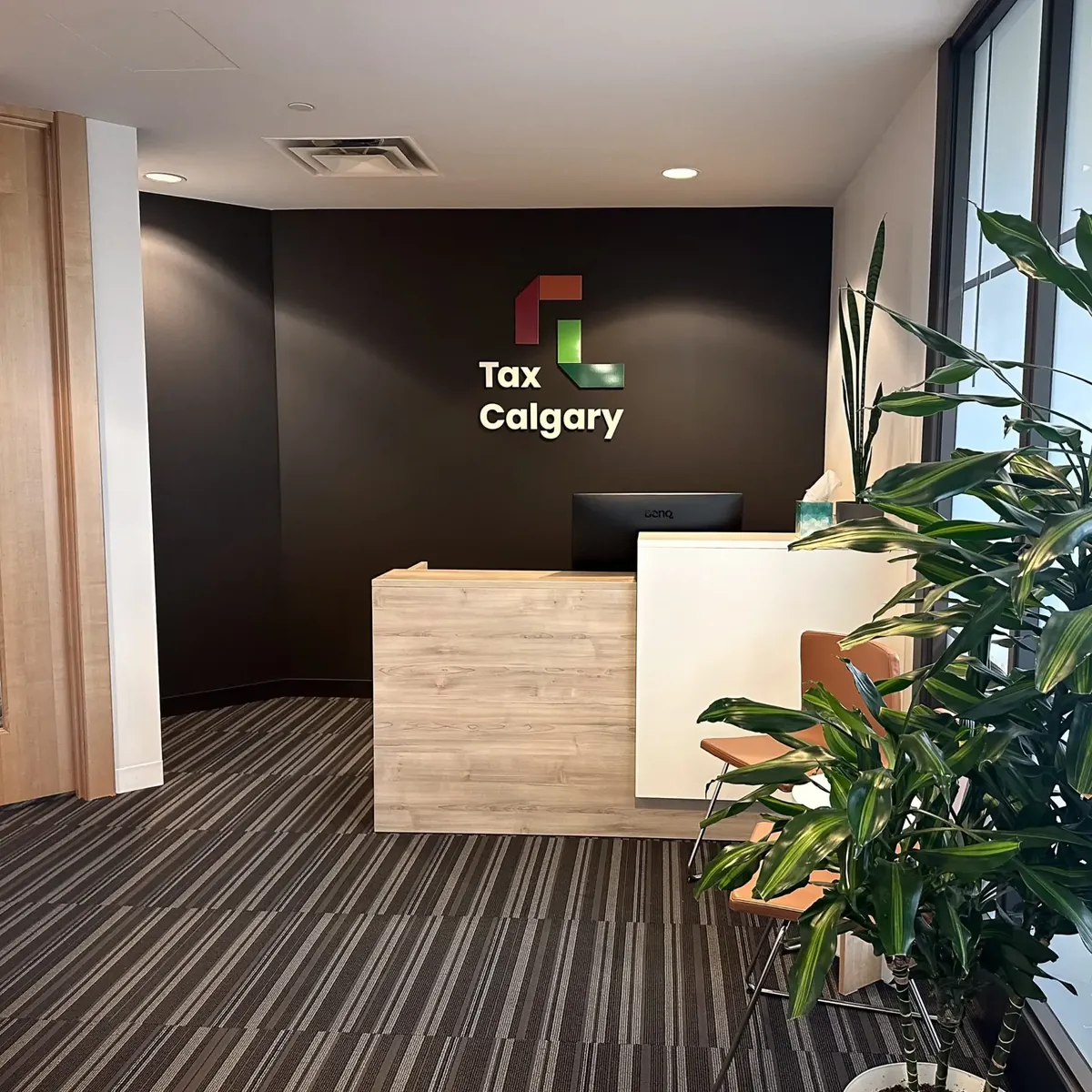 Tax Calgary Downtown office reception area